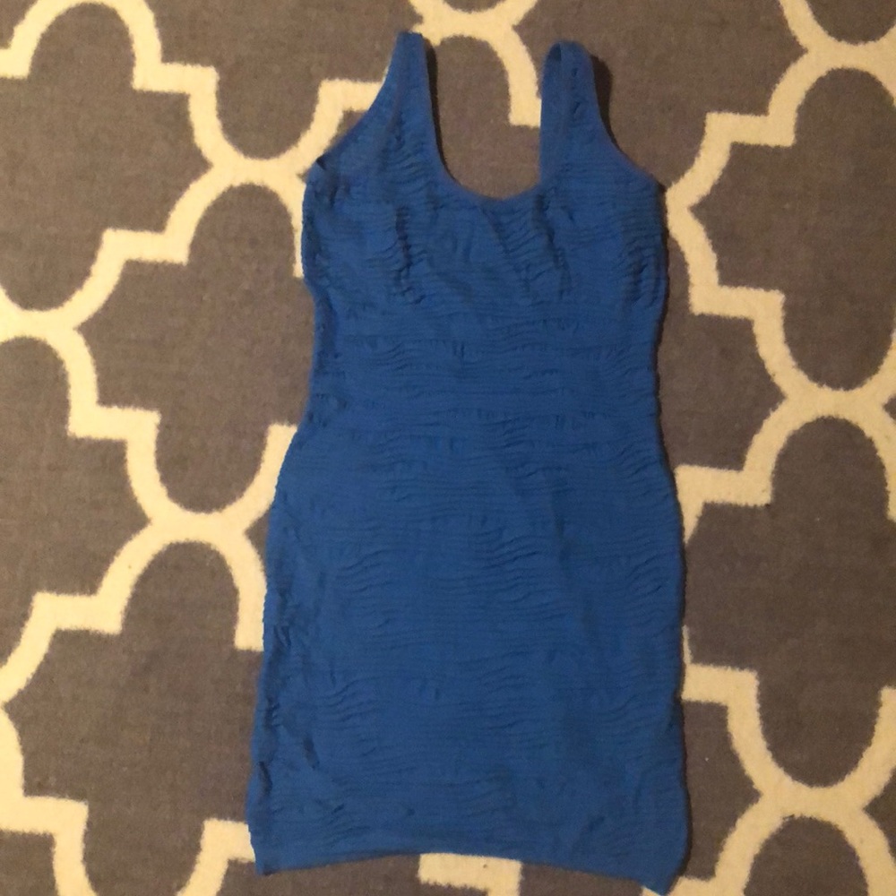 Stretchy material mini dress